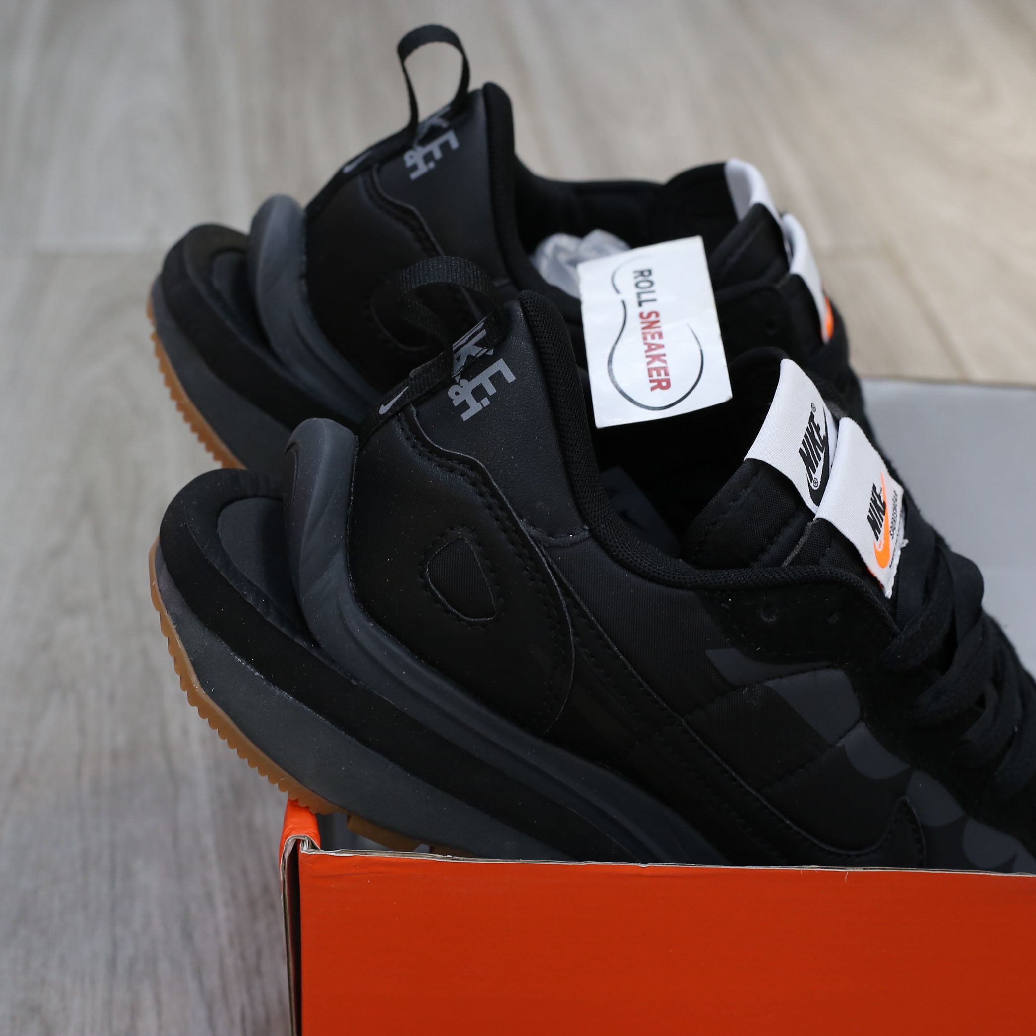 Giày Nike Sacai x VaporWaffle ‘Black Gum’ Best Quality