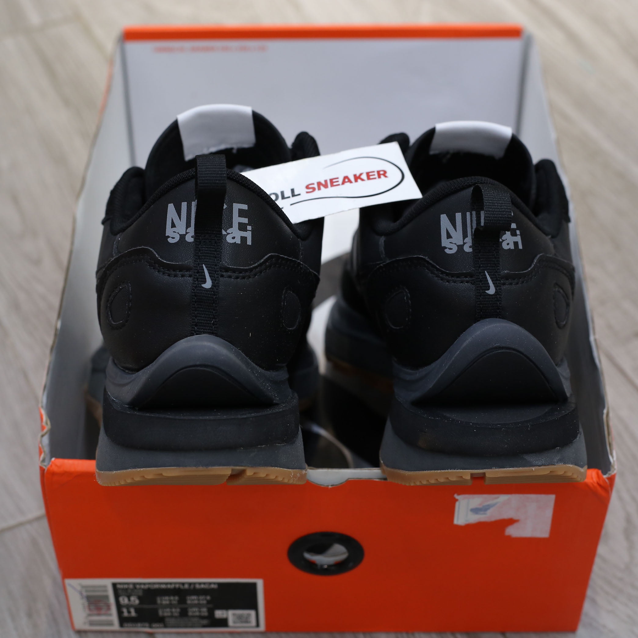 Giày Nike Sacai x VaporWaffle ‘Black Gum’ Best Quality