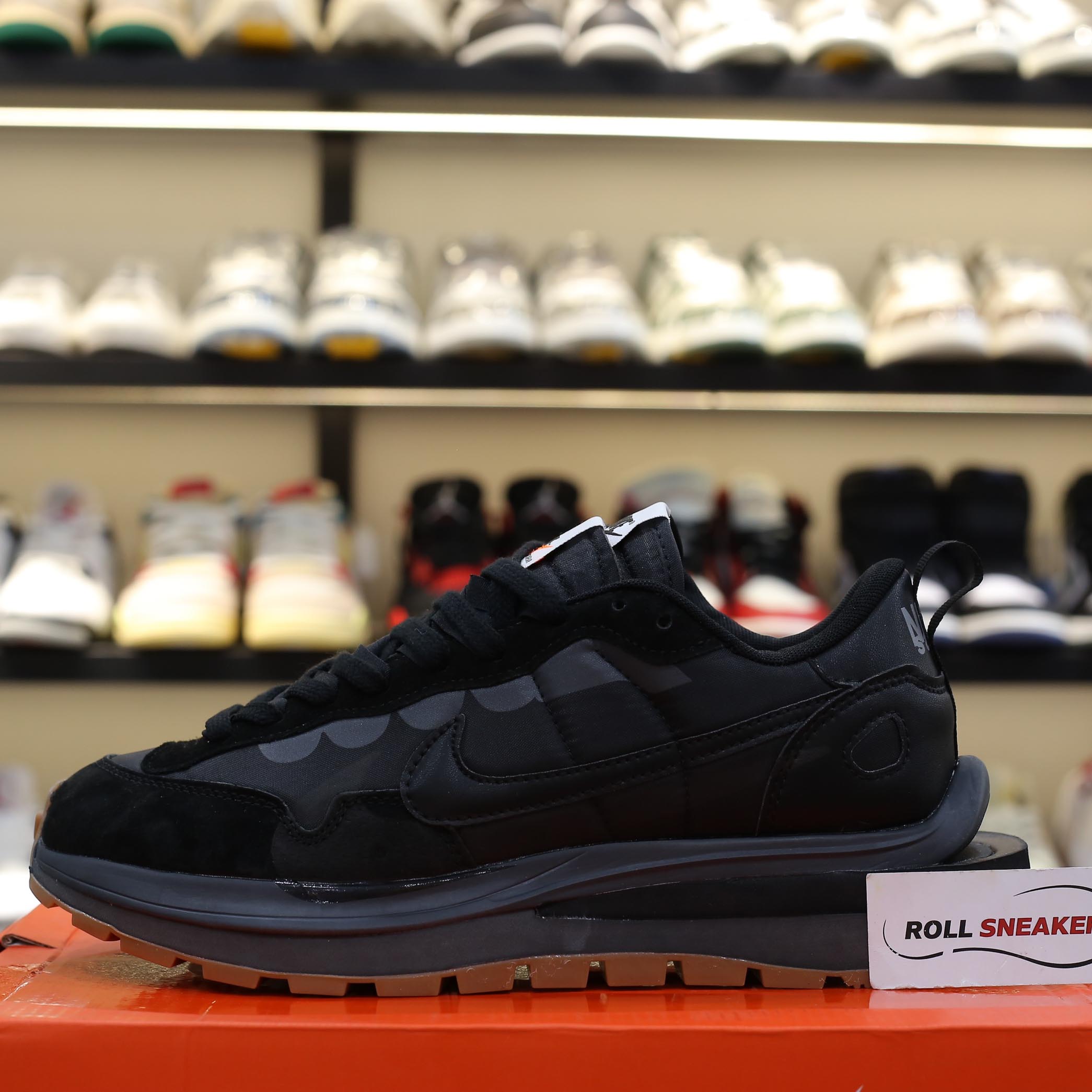 Giày Nike Sacai x VaporWaffle ‘Black Gum’ Best Quality