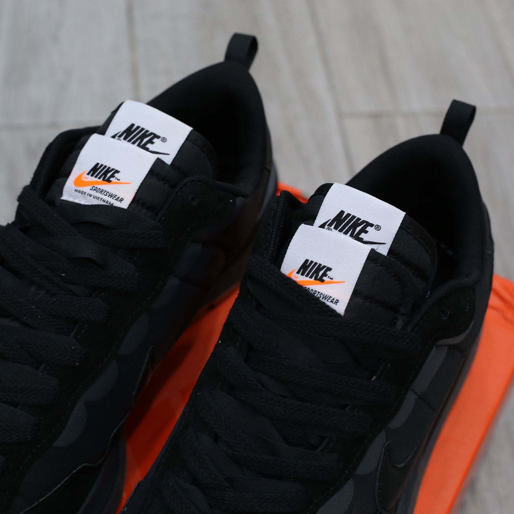 Giày Nike Sacai x VaporWaffle ‘Black Gum’ Best Quality