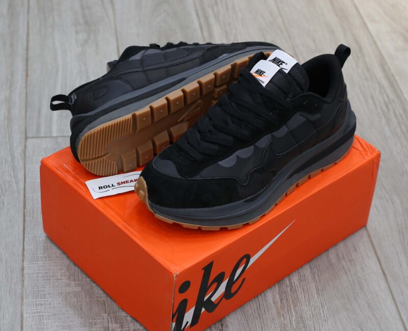 Giày Nike Sacai x VaporWaffle ‘Black Gum’ Best Quality
