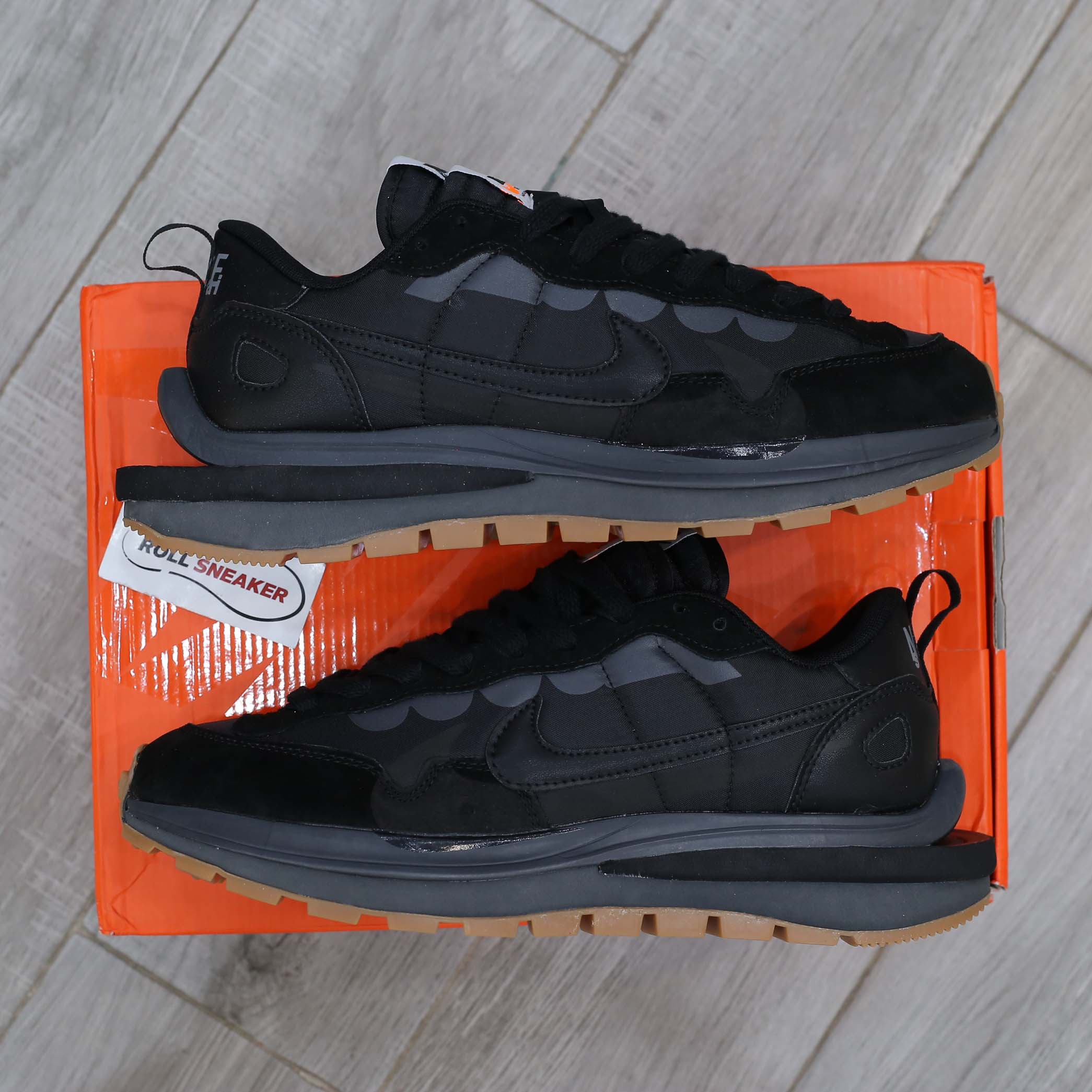 Giày Nike Sacai x VaporWaffle ‘Black Gum’ Best Quality
