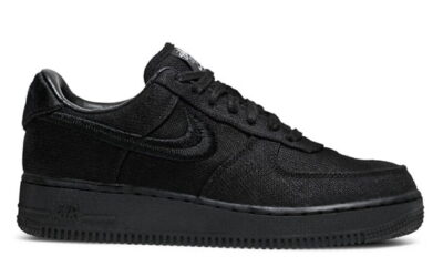 Giày Nike Stussy x Air Force 1 Low ‘Triple Black’ Best Quality