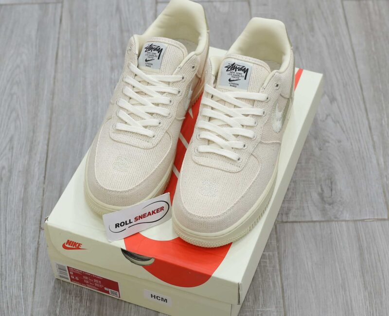 Giày Nike Stussy x Nike Air Force 1 Low 'Fossil' Best Quality
