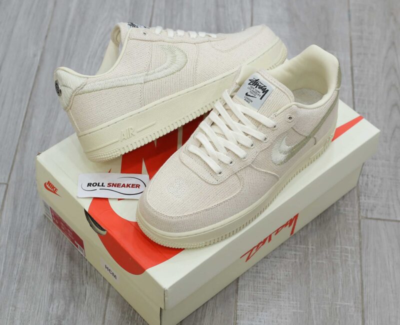 Giày Nike Stussy x Nike Air Force 1 Low 'Fossil' Best Quality