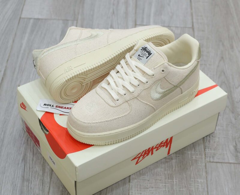 Giày Nike Stussy x Nike Air Force 1 Low 'Fossil' Best Quality