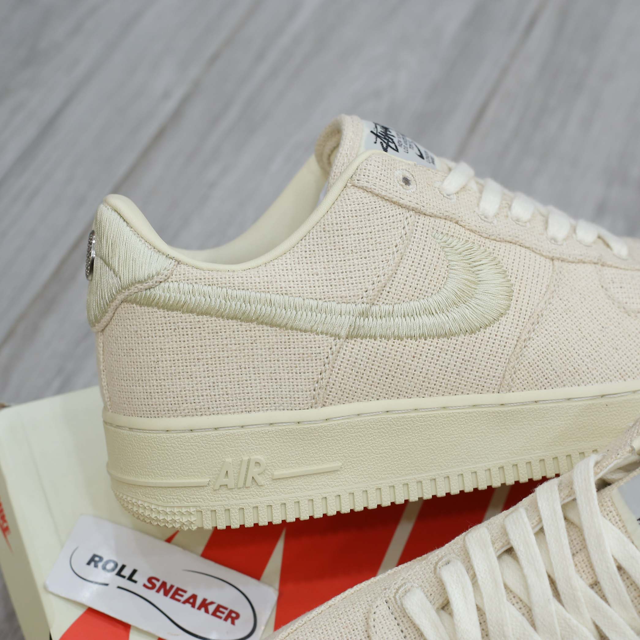 Giày Nike Stussy x Nike Air Force 1 Low 'Fossil' Best Quality