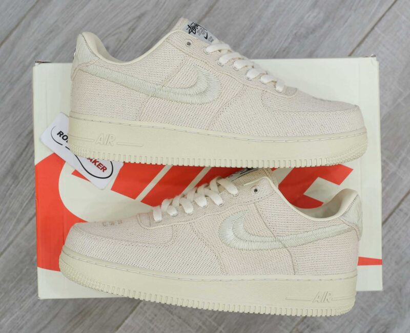 Giày Nike Stussy x Nike Air Force 1 Low 'Fossil' Best Quality