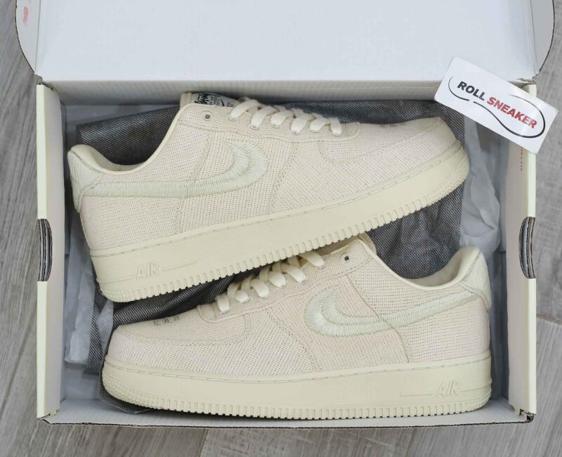 Giày Nike Stussy x Nike Air Force 1 Low 'Fossil' Best Quality