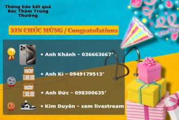 Cập nhật: Roll Sneaker Thông Báo Kết Quả Bốc Thăm Event