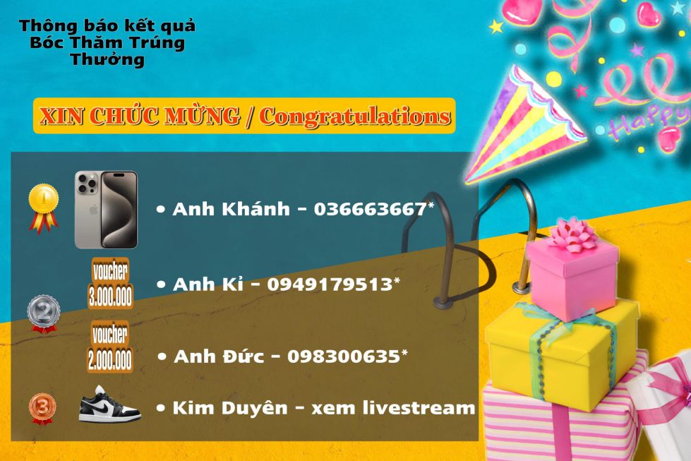 Roll Sneaker Thông Báo Kết Quả Bốc Thăm trúng Iphone