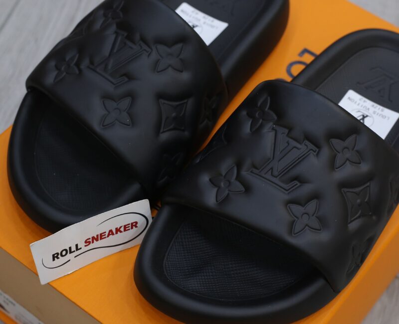 Dép Louis Vuitton Waterfront Mules ‘Black’ Like Auth