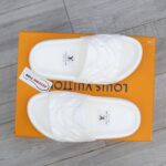 Dép Louis Vuitton Waterfront Mules ‘White’ Like Auth