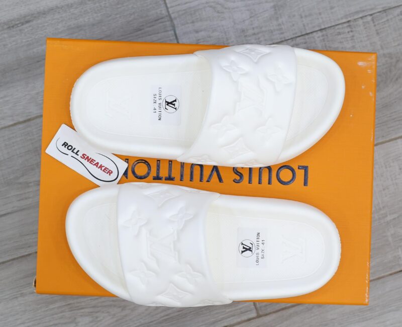 Dép Louis Vuitton Waterfront Mules ‘White’ Like Auth