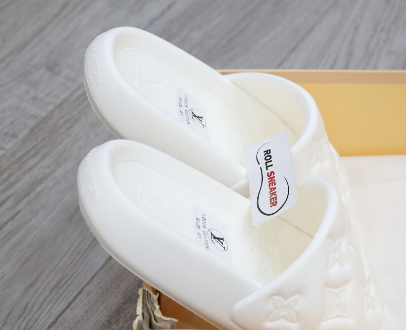Dép Louis Vuitton Waterfront Mules ‘White’ Like Auth