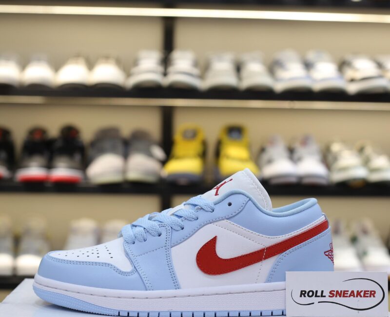Giày Air Jordan 1 Low Blue Grey Dune Red Best Quality