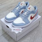 Giày Air Jordan 1 Low Blue Grey Dune Red Best Quality