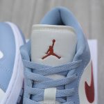 Giày Air Jordan 1 Low Blue Grey Dune Red Best Quality