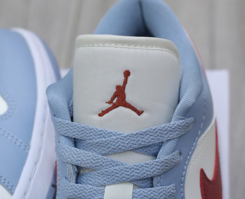 Giày Air Jordan 1 Low Blue Grey Dune Red Best Quality