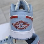 Giày Air Jordan 1 Low Blue Grey Dune Red Best Quality