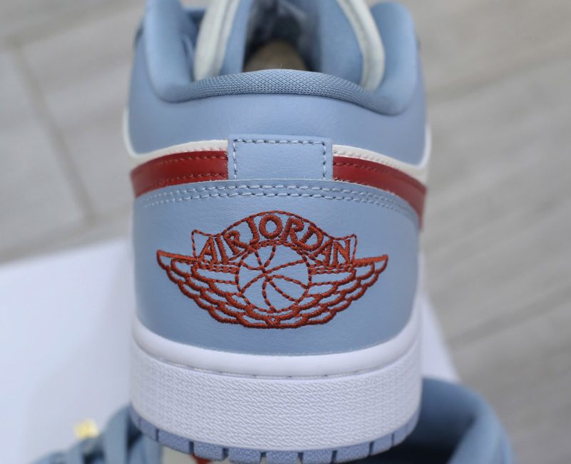 Giày Air Jordan 1 Low Blue Grey Dune Red Best Quality