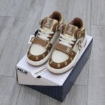 Giày MLB Chunky Liner Mid Boston Monogram Brown Like Auth