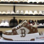 Giày MLB Chunky Liner Mid Boston Monogram Brown Like Auth