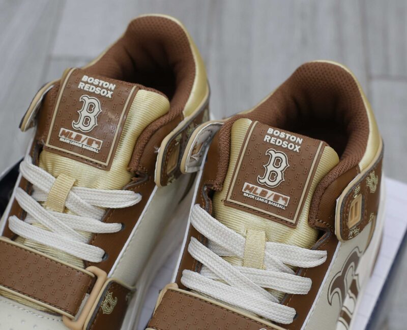 Giày MLB Chunky Liner Mid Boston Monogram Brown Like Auth