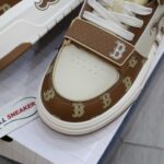 Giày MLB Chunky Liner Mid Boston Monogram Brown Like Auth