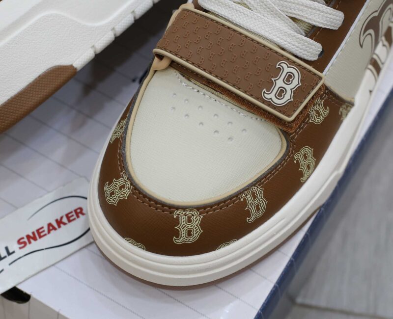 Giày MLB Chunky Liner Mid Boston Monogram Brown Like Auth