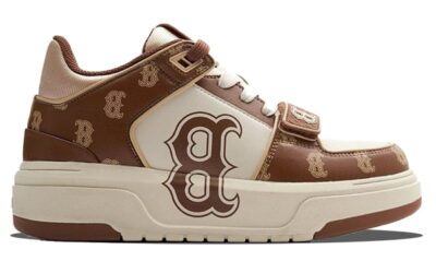 Giày MLB Chunky Liner Mid Boston Monogram Brown Like Auth