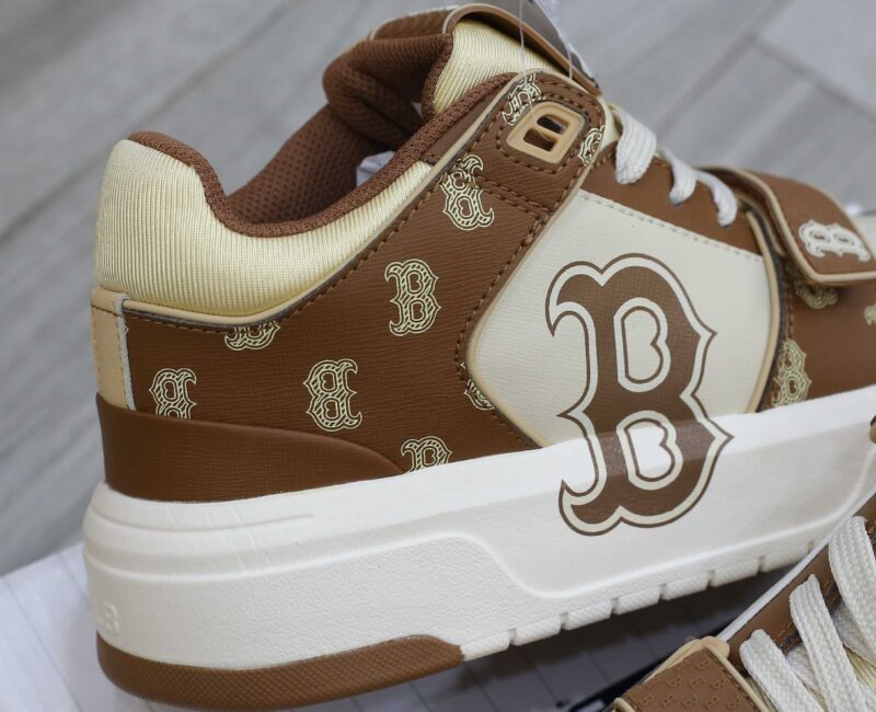 Giày MLB Chunky Liner Mid Boston Monogram Brown Like Auth