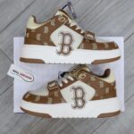 Giày MLB Chunky Liner Mid Boston Monogram Brown Like Auth