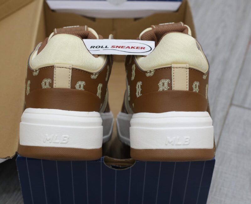 Giày MLB Chunky Liner Mid Boston Monogram Brown Like Auth