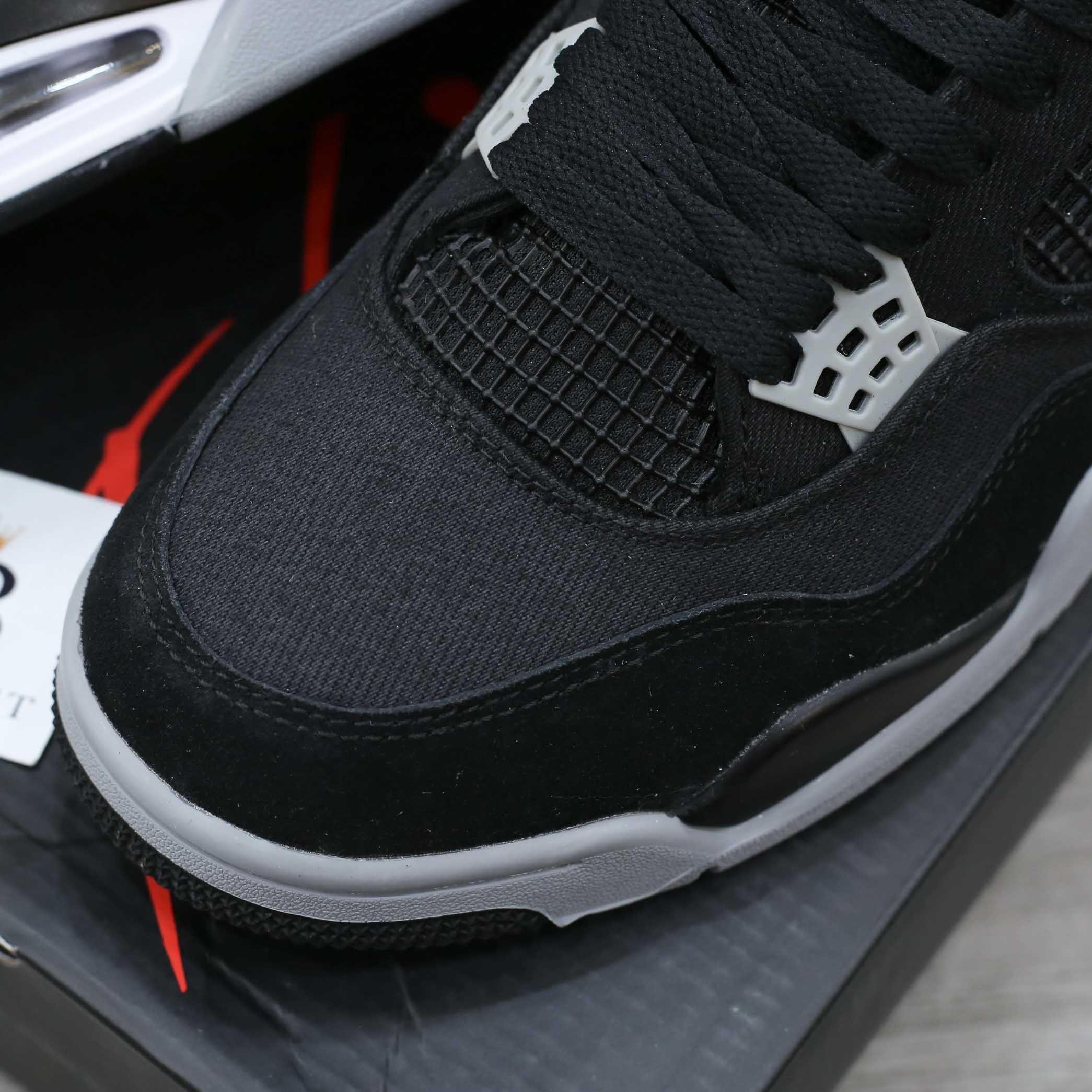 Giày Nike Air Jordan 4 Retro ‘Black Canvas’