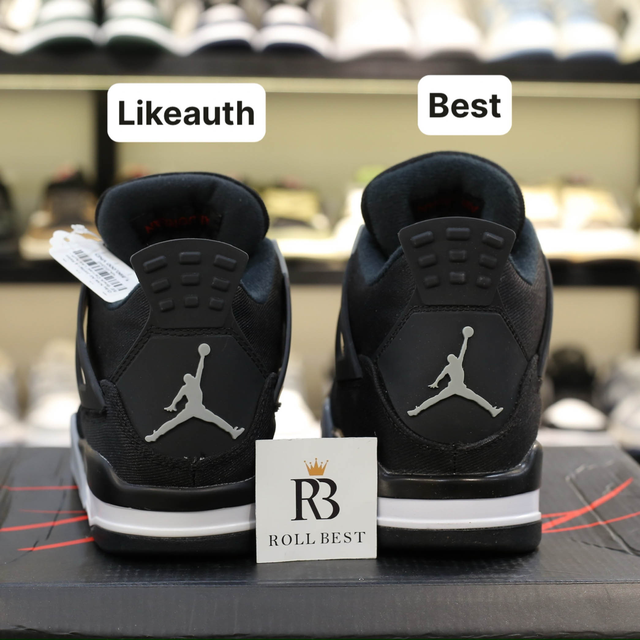 Giày Nike Air Jordan 4 Retro ‘Black Canvas’