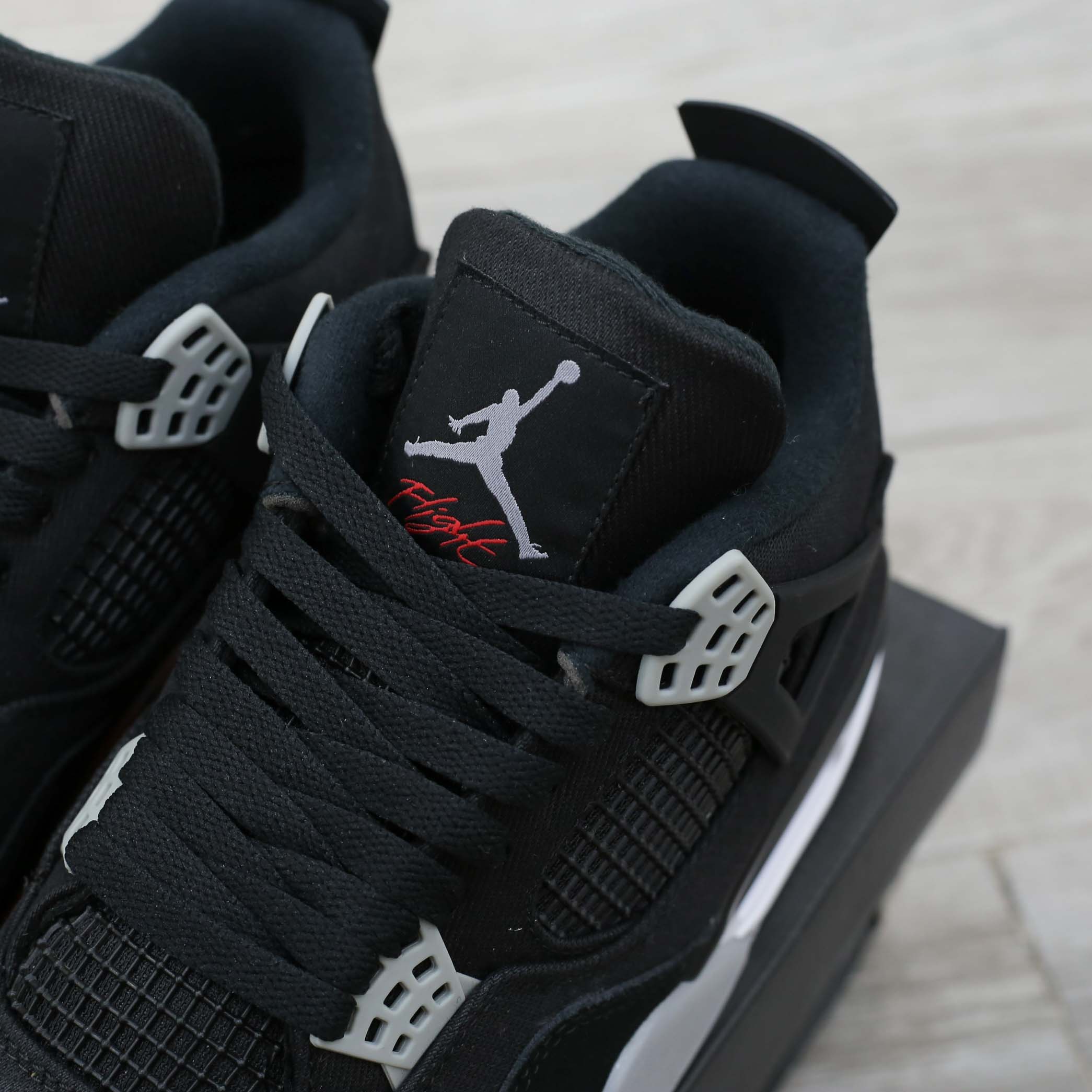 Giày Nike Air Jordan 4 Retro ‘Black Canvas’