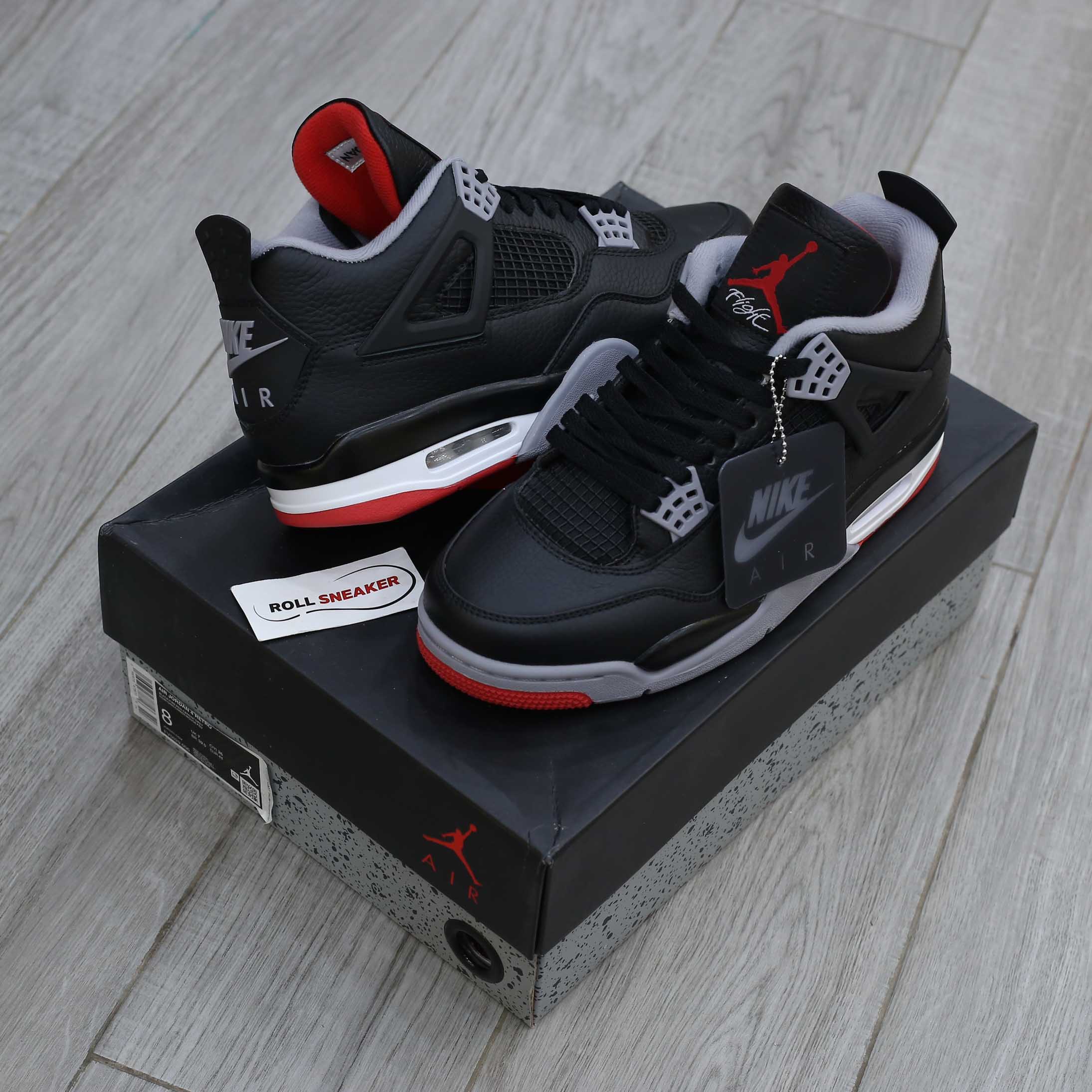 Giày Nike Air Jordan 4 Retro Bred Reimagined Men’s Like Auth
