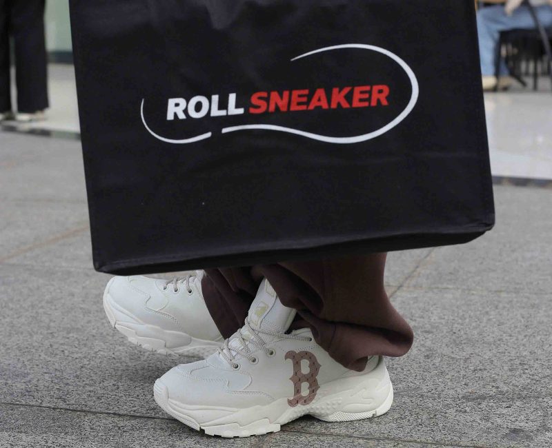 Onfeet Giày MLB Bigball Chunky Mono Heel Boston Red Sox