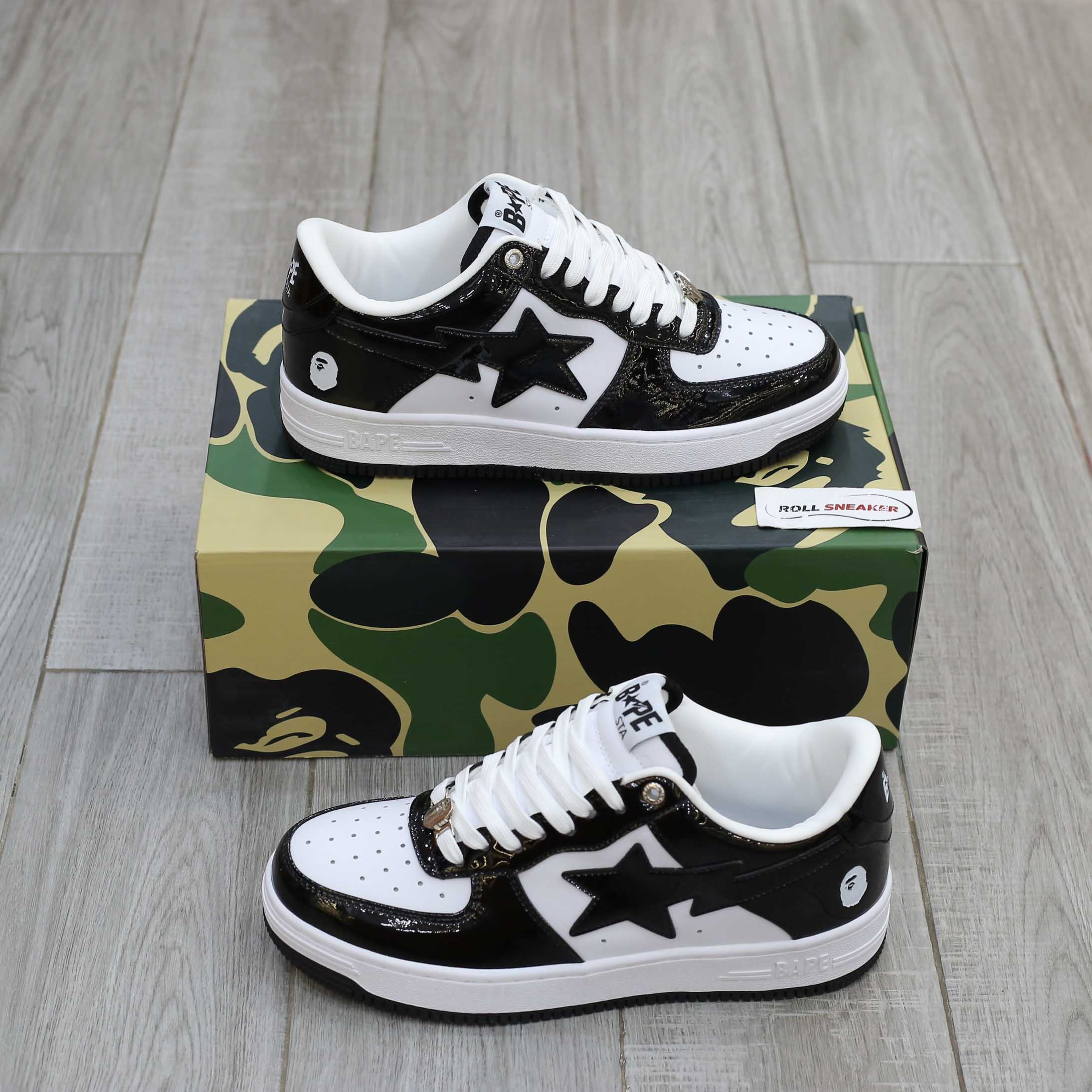 Giày A Bathing Ape Bape Sta Low Black Best Quality