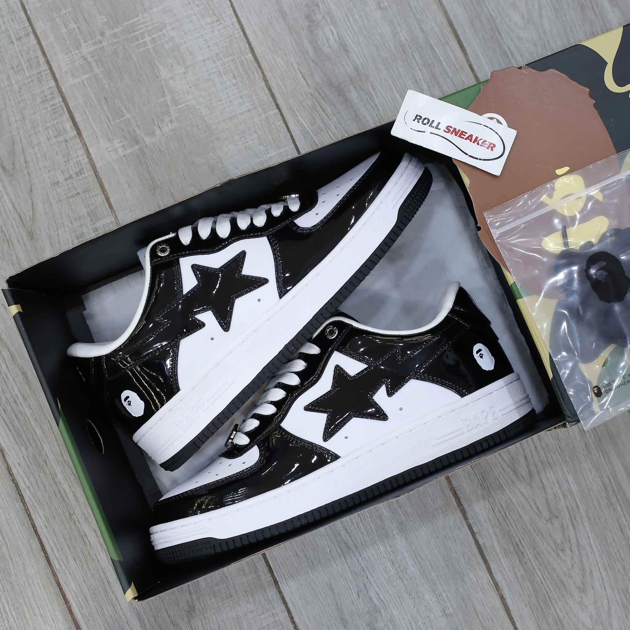 Giày A Bathing Ape Bape Sta Low Black Best Quality