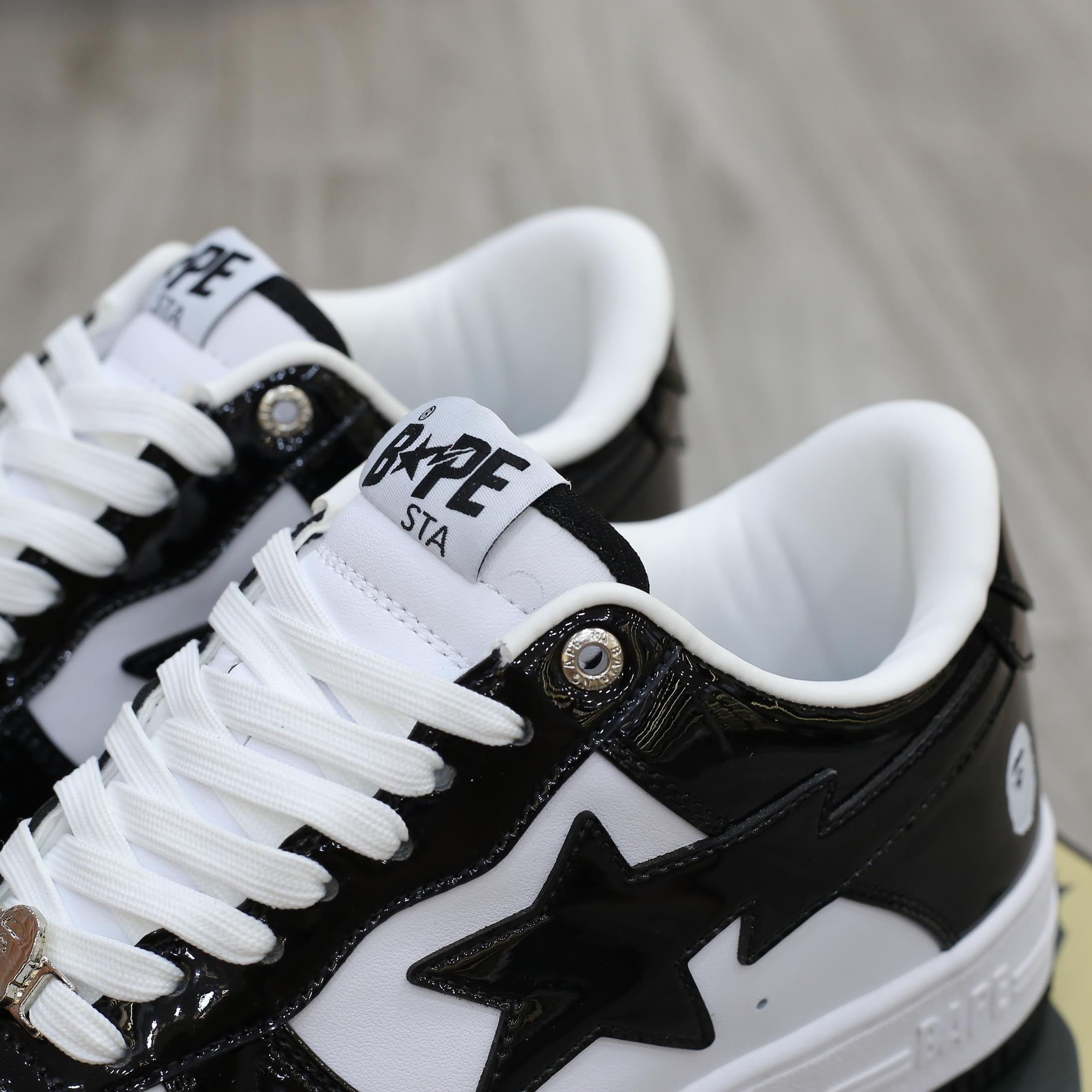 Giày A Bathing Ape Bape Sta Low Black Best Quality