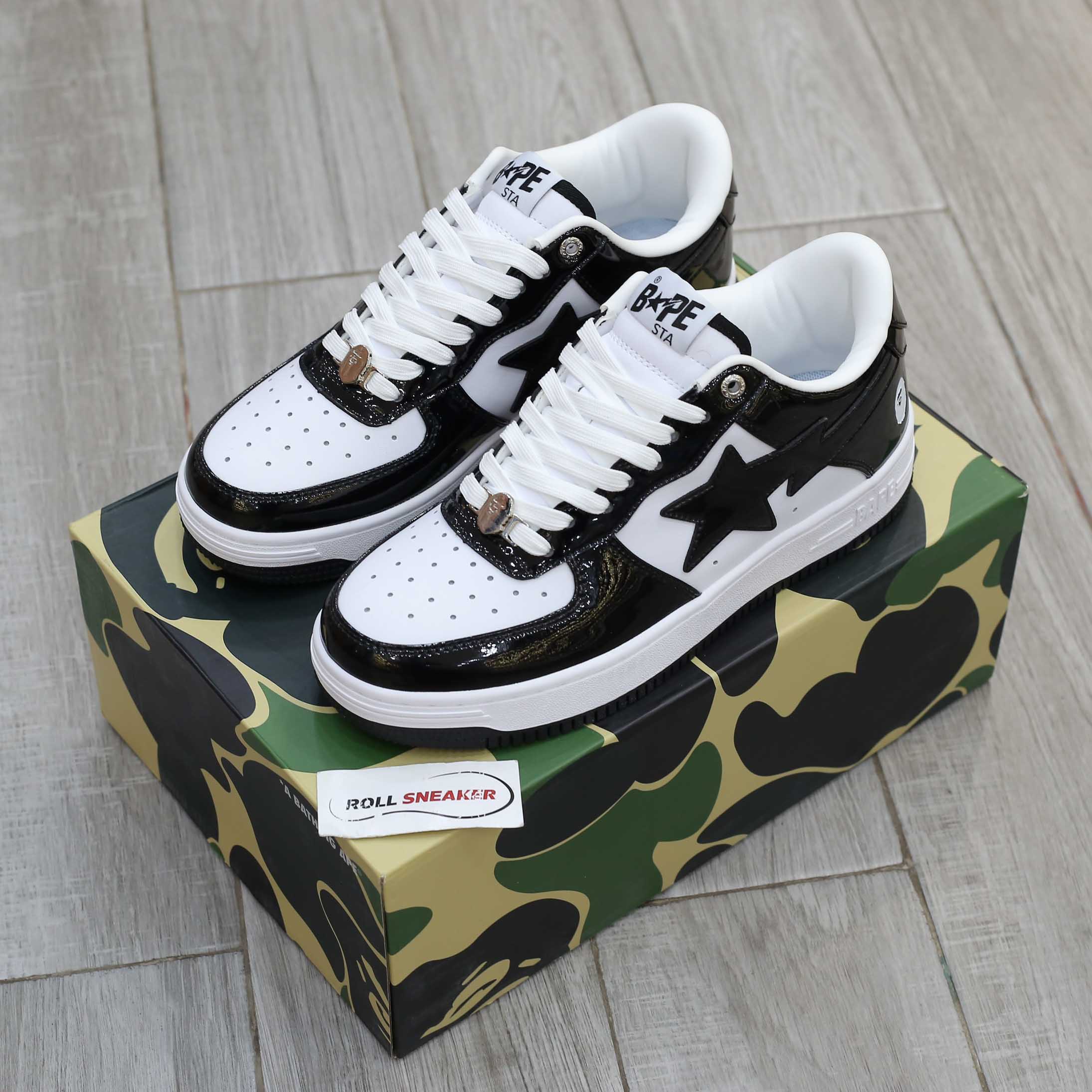 Giày A Bathing Ape Bape Sta Low Black Best Quality