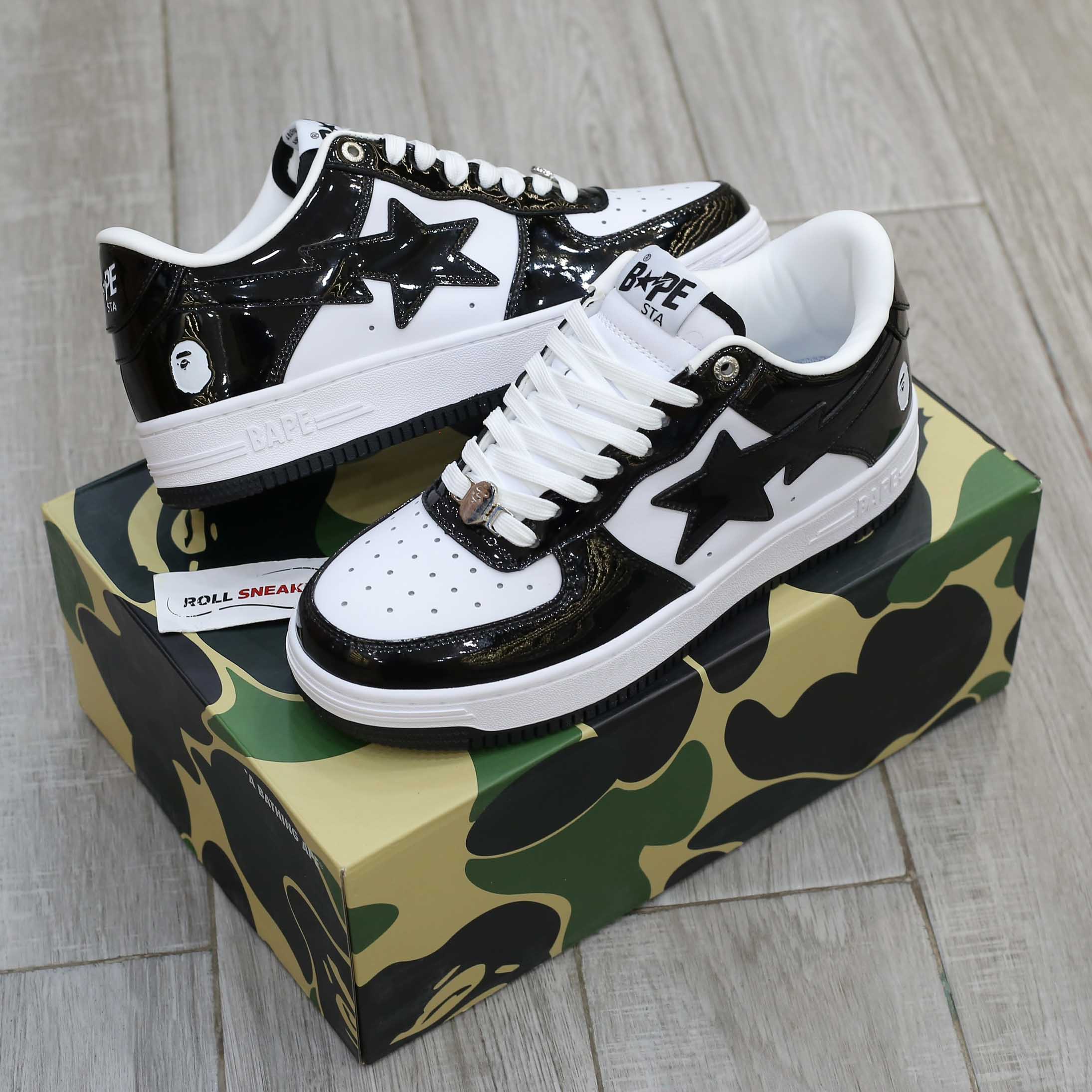 Giày A Bathing Ape Bape Sta Low Black Best Quality