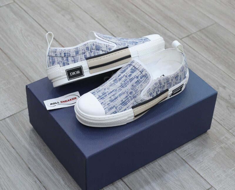Giày Dior B23 Low Blue Oblique Kasuri Jacquard Best Quality