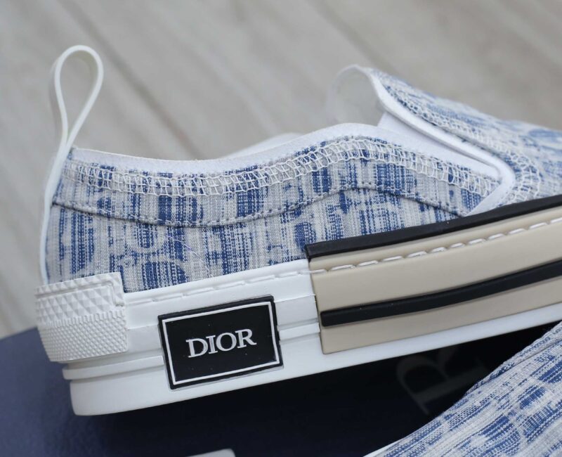 Giày Dior B23 Low Blue Oblique Kasuri Jacquard Best Quality