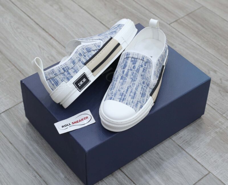 Giày Dior B23 Low Blue Oblique Kasuri Jacquard Best Quality
