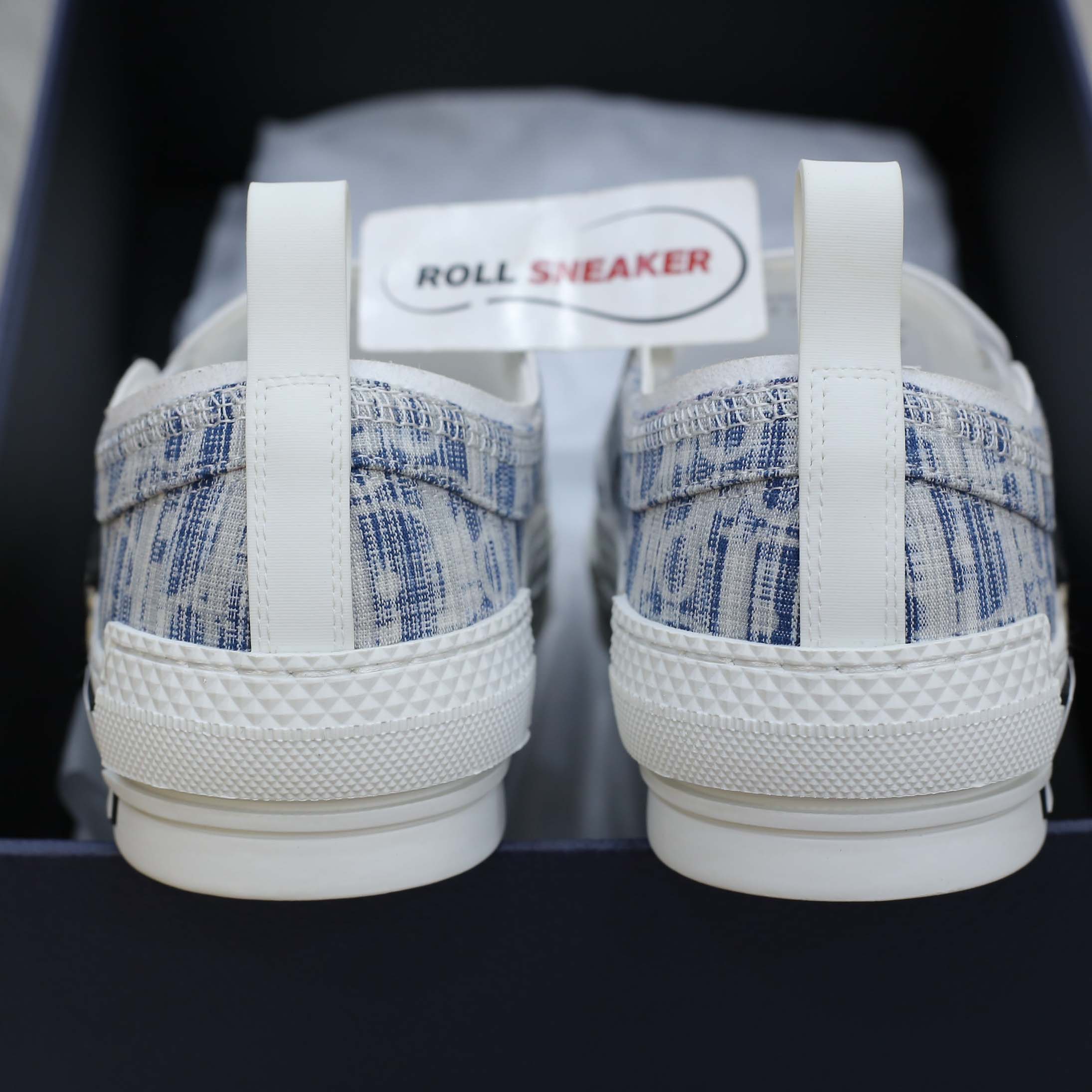 Giày Dior B23 Low Blue Oblique Kasuri Jacquard Best Quality