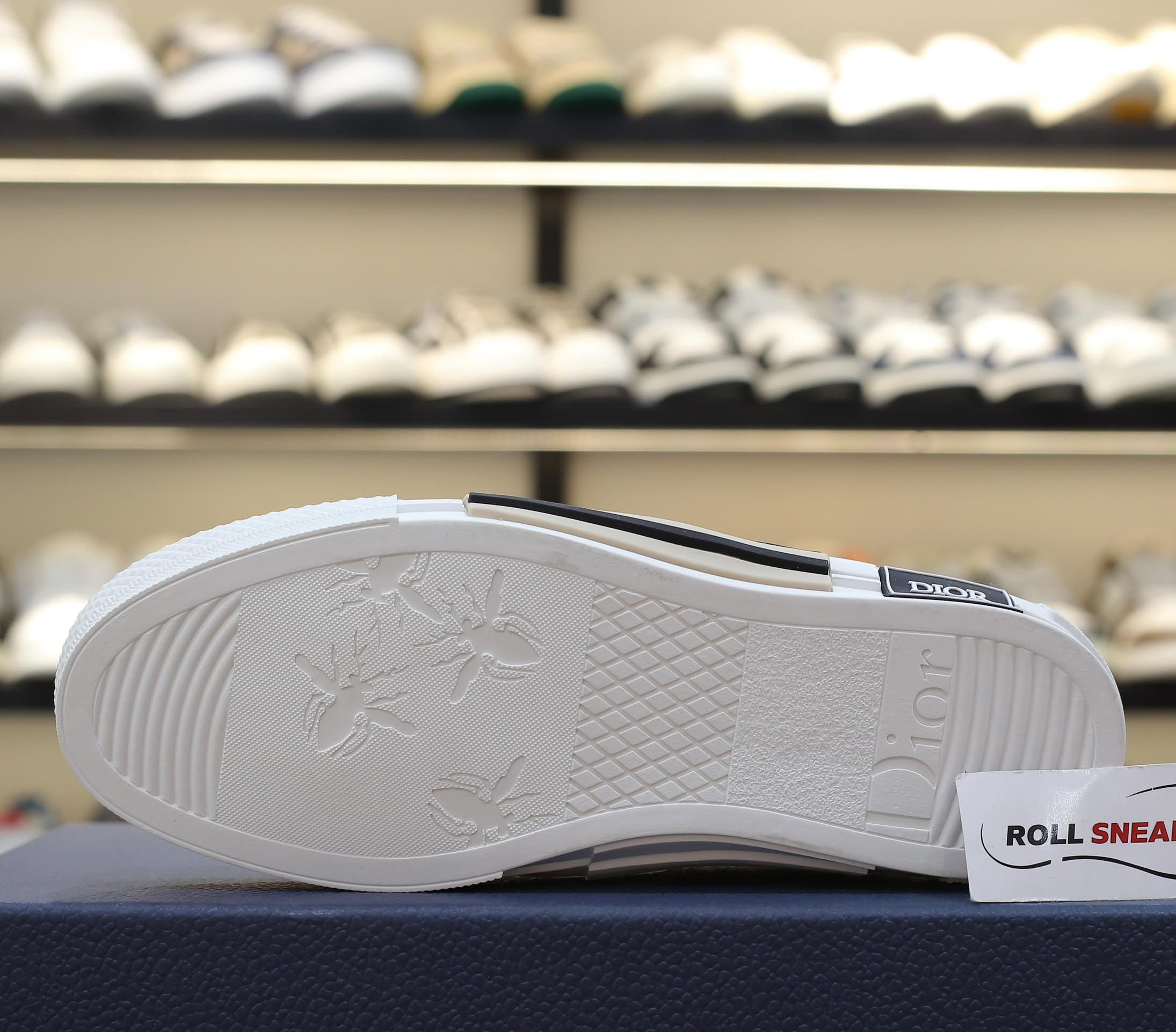 Giày Dior B23 Low Blue Oblique Kasuri Jacquard Best Quality