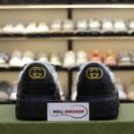 Giày Gucci GG Sneaker Black White leather họa tiết GG dập nổi Best Quality